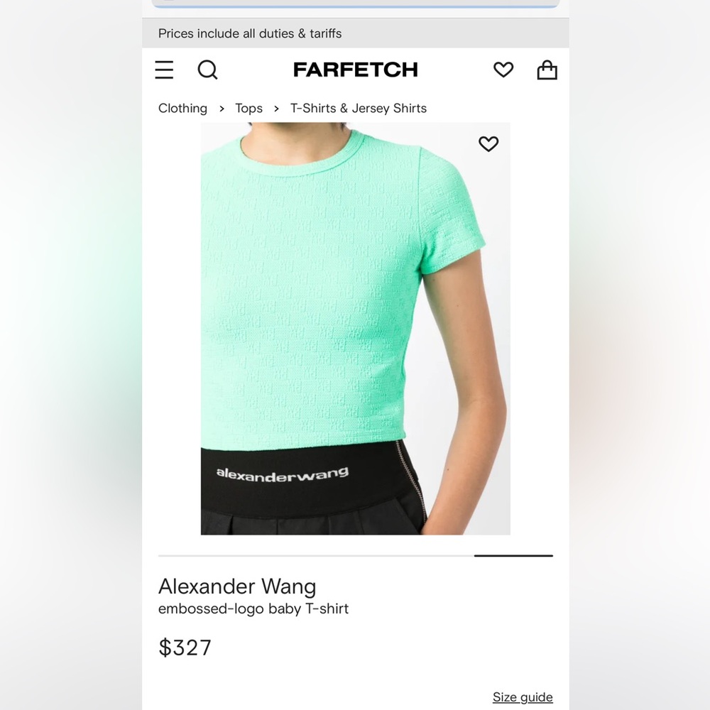 Alexander Wang Turquoise Textured Top
